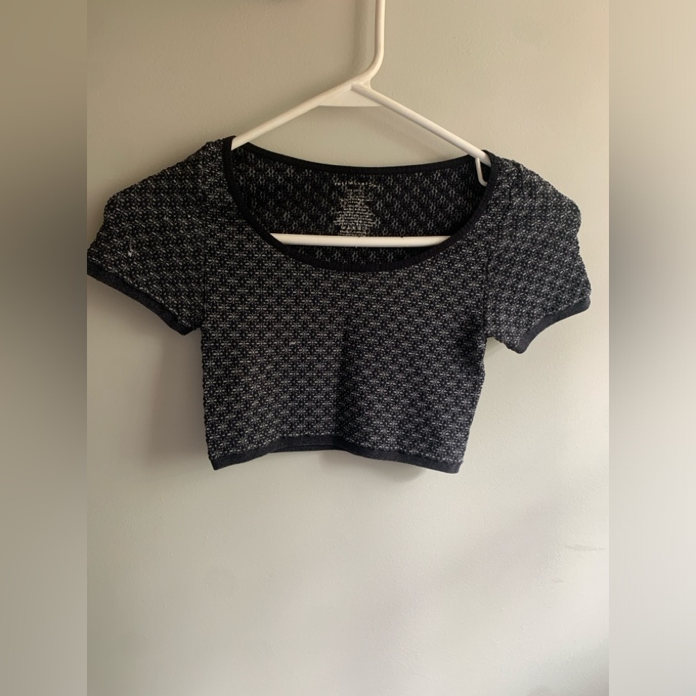 Free People Love Letter Crop Baby Tee